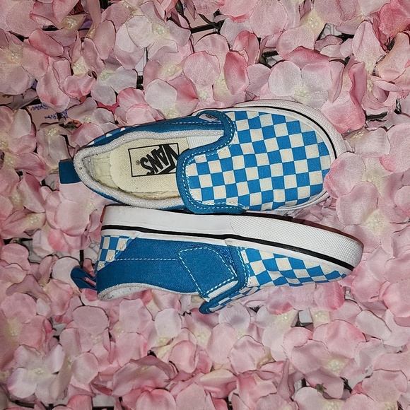 Toddler Size 8.0 Slip On Checkered Vans - Picture 2 of 5